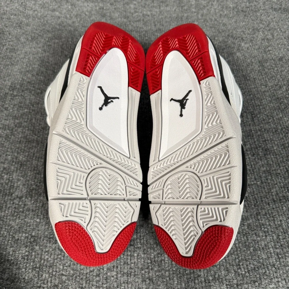 Nike Kids 5Y Air Jordan 4 RM Shoes Sneakers White Red Black Low Top FQ7938-102